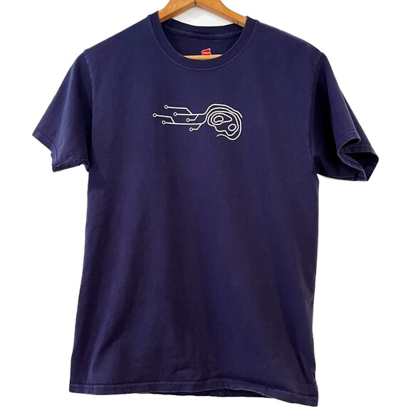 Blue T-Shirt Google Cloud Total Medium Cotton Tagless Tech Computer - Picture 1 of 5